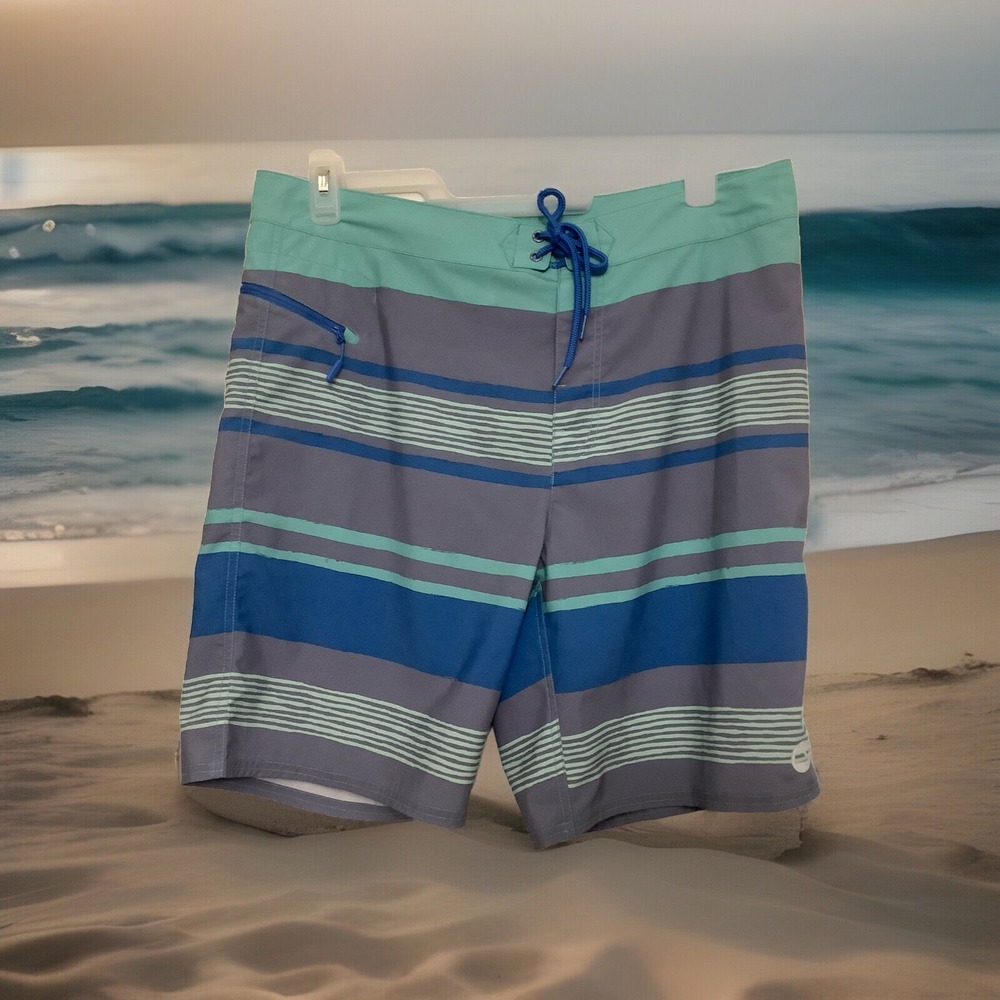 Vineyard Vines  Swim Trunks  Board Shorts Mens 36 Zip Pocket 9" Inseam Unlined